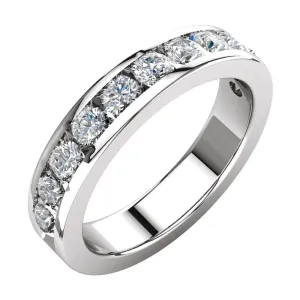 14k White Gold Anniversary Band, Size 5