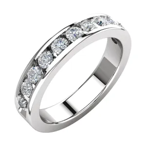 14k White Gold Anniversary Band, Size 5