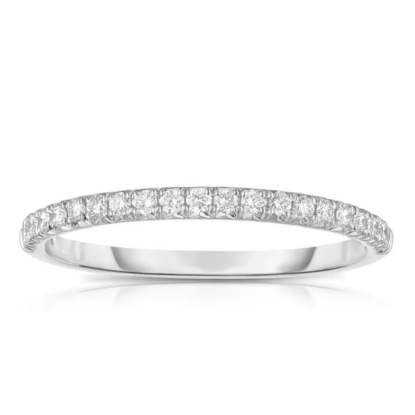 14k White Gold Anniversary Band