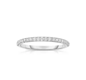14k White Gold Anniversary Band