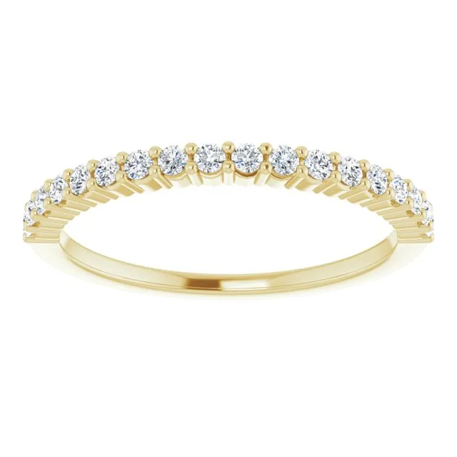 14K Yellow 1/4 CTW Natural Diamond Anniversary Band
