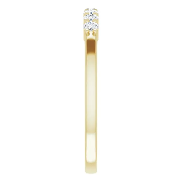 14K Yellow 1/5 CTW Natural Diamond Anniversary Band