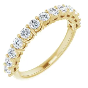 14K Yellow 3/4 CTW Natural Diamond Anniversary Band
