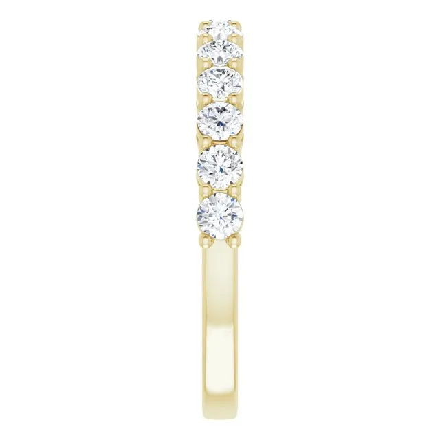 14K Yellow 3/4 CTW Natural Diamond Anniversary Band