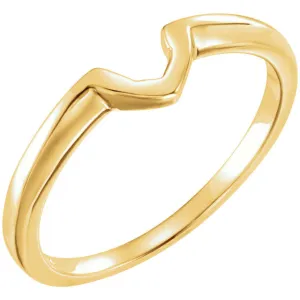 14k Yellow Gold 1.00 CT Band for Solitaire Mounting, Size 6