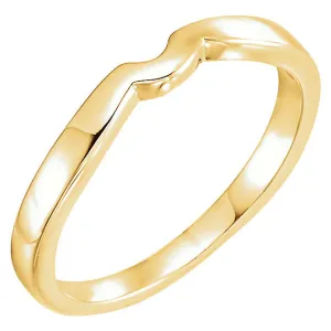 14k Yellow Gold #5 Band for Tulipset® Ring, Size 6