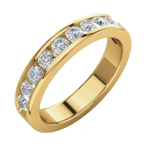 14k Yellow Gold Anniversary Band, Size 5