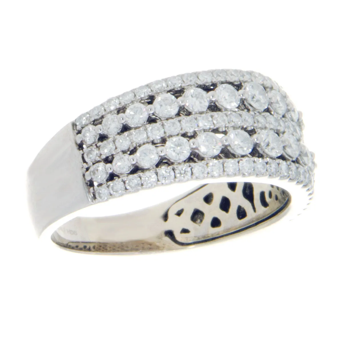 1.50ct 5 Row Diamond Band Ring