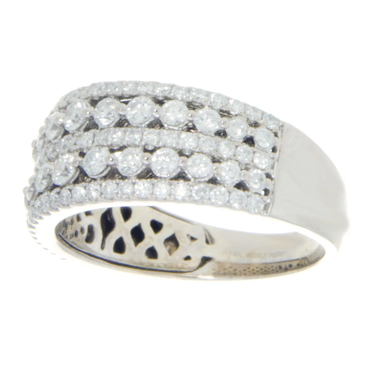 1.50ct 5 Row Diamond Band Ring