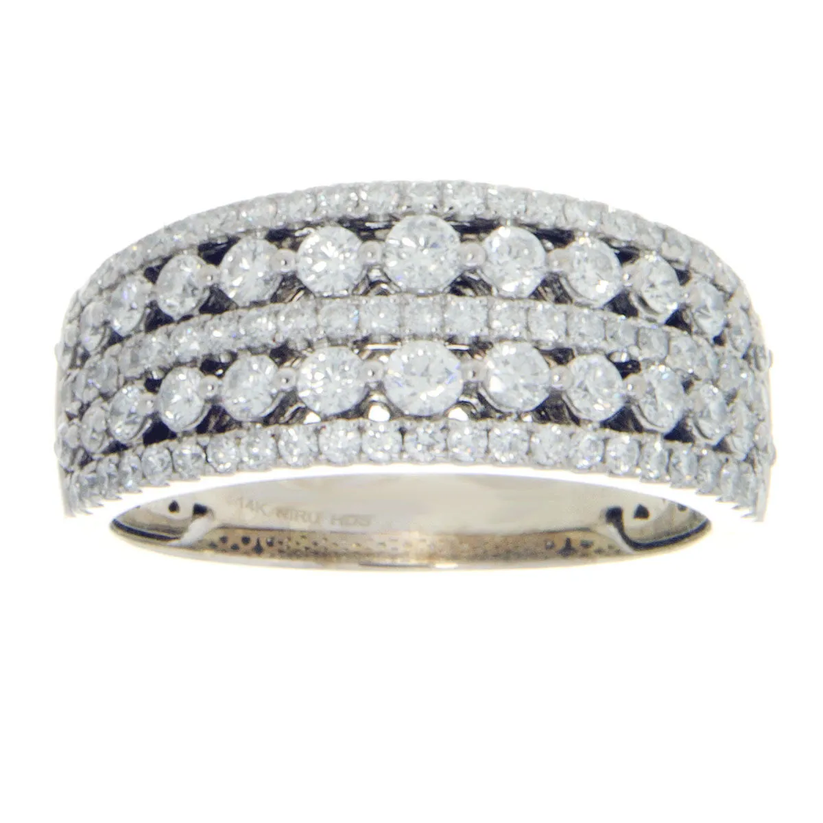 1.50ct 5 Row Diamond Band Ring