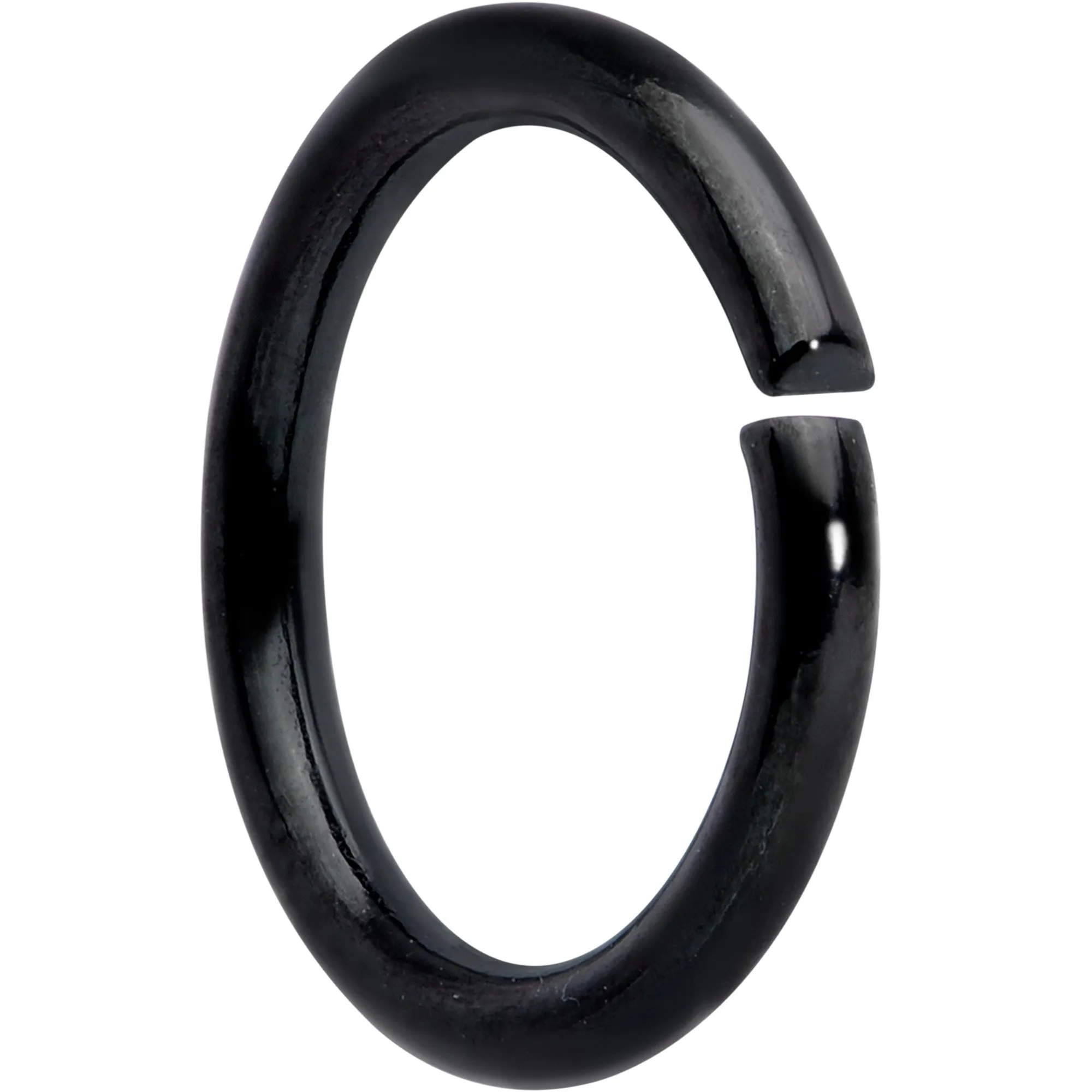 16 Gauge 5/16 Black Anodized Seamless Cartilage Ring Set of 12
