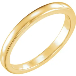 18k Yellow Gold Solstice Solitaire® 0.40-.65 CT Tapered Bombé Band, Size 6