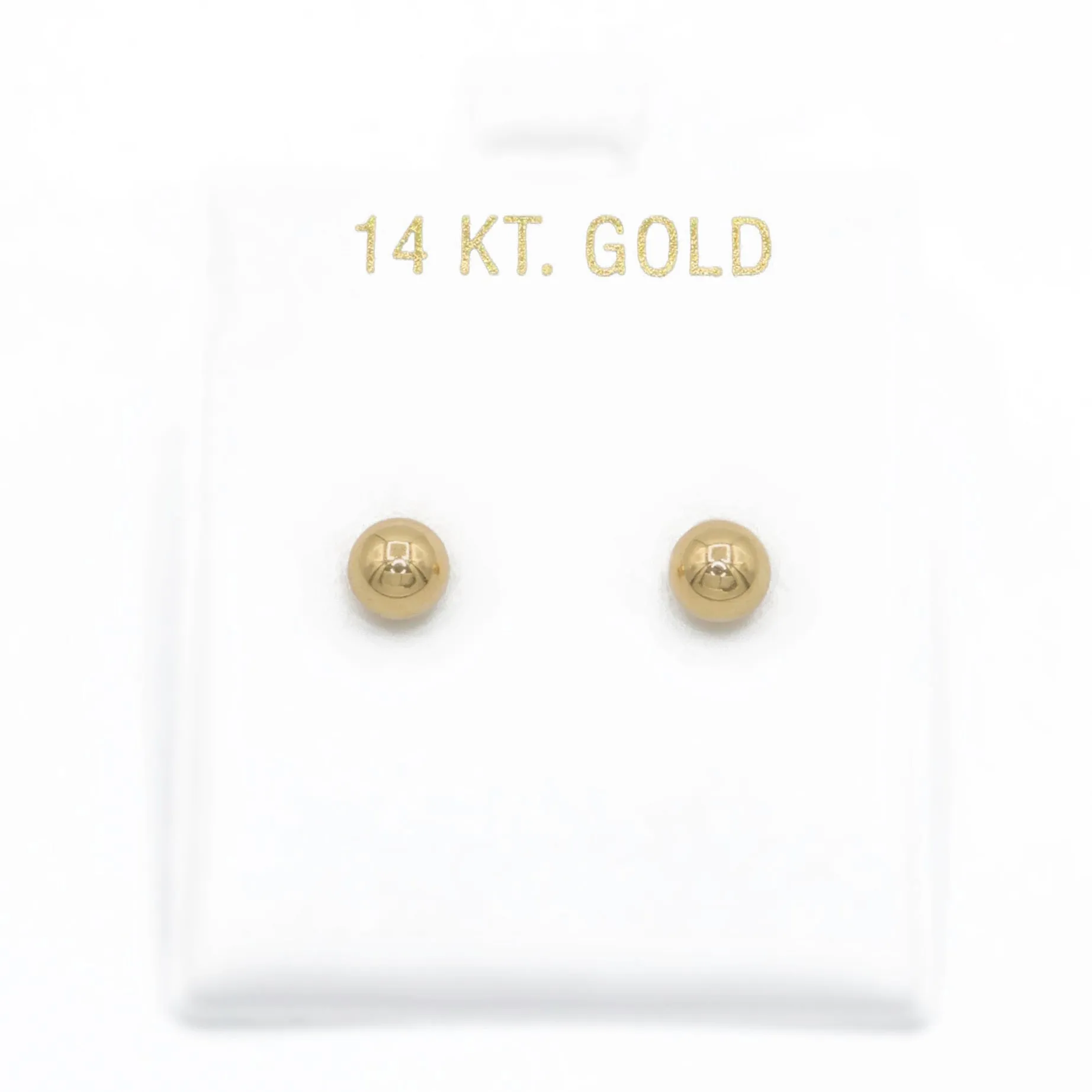 $190‼️ (2X1) 14k Hoops Earrings (1” Inch)   Ball Earrings (5MM)  🤯 JTJ™