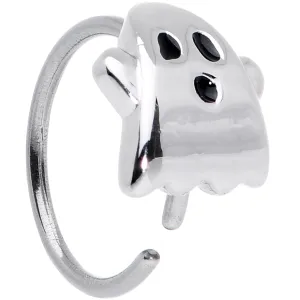 20 Gauge 5/16 Scary Boo Ghost Halloween Nose Hoop