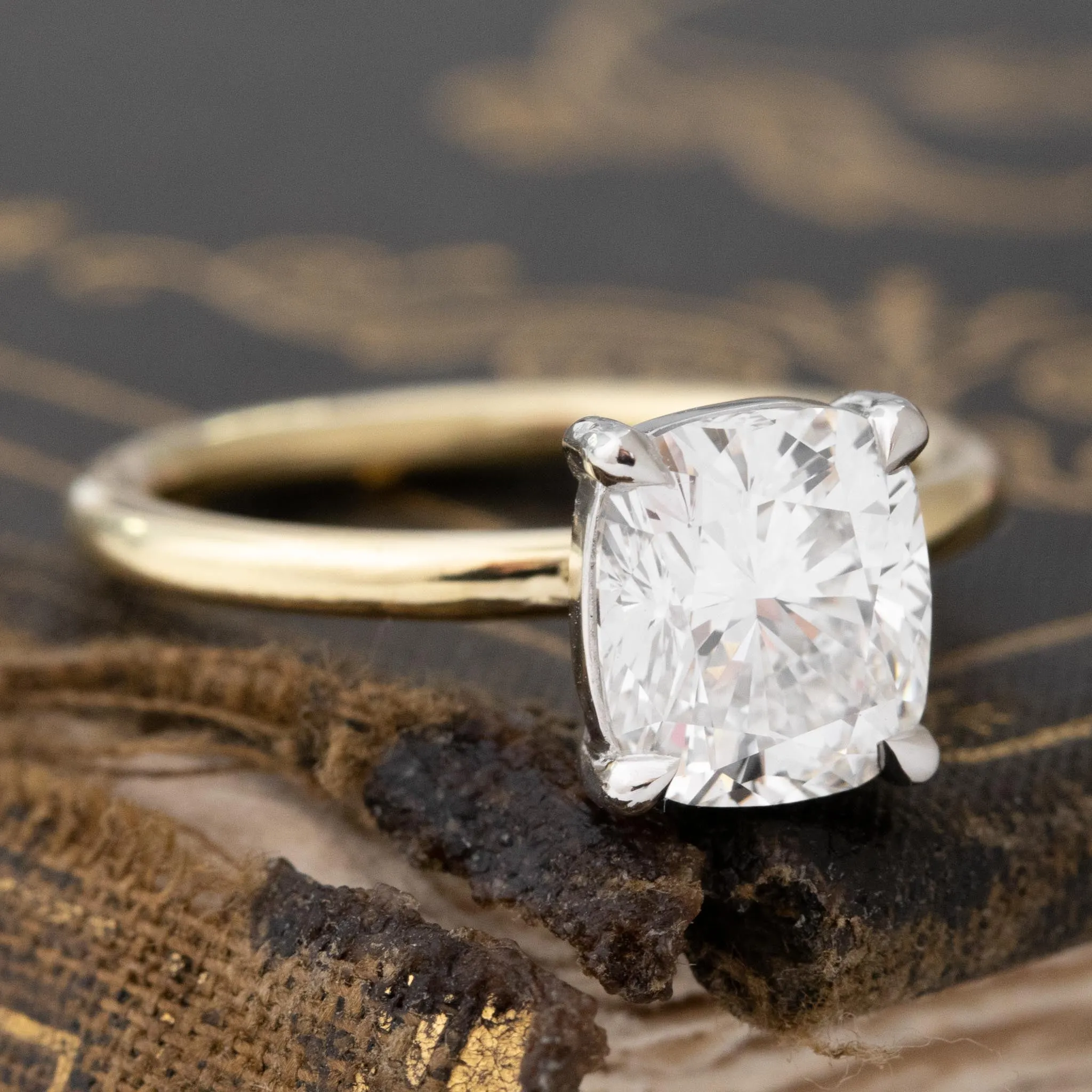 2.01ct Elongated Cushion Cut Diamond Solitaire, GIA G VVS2