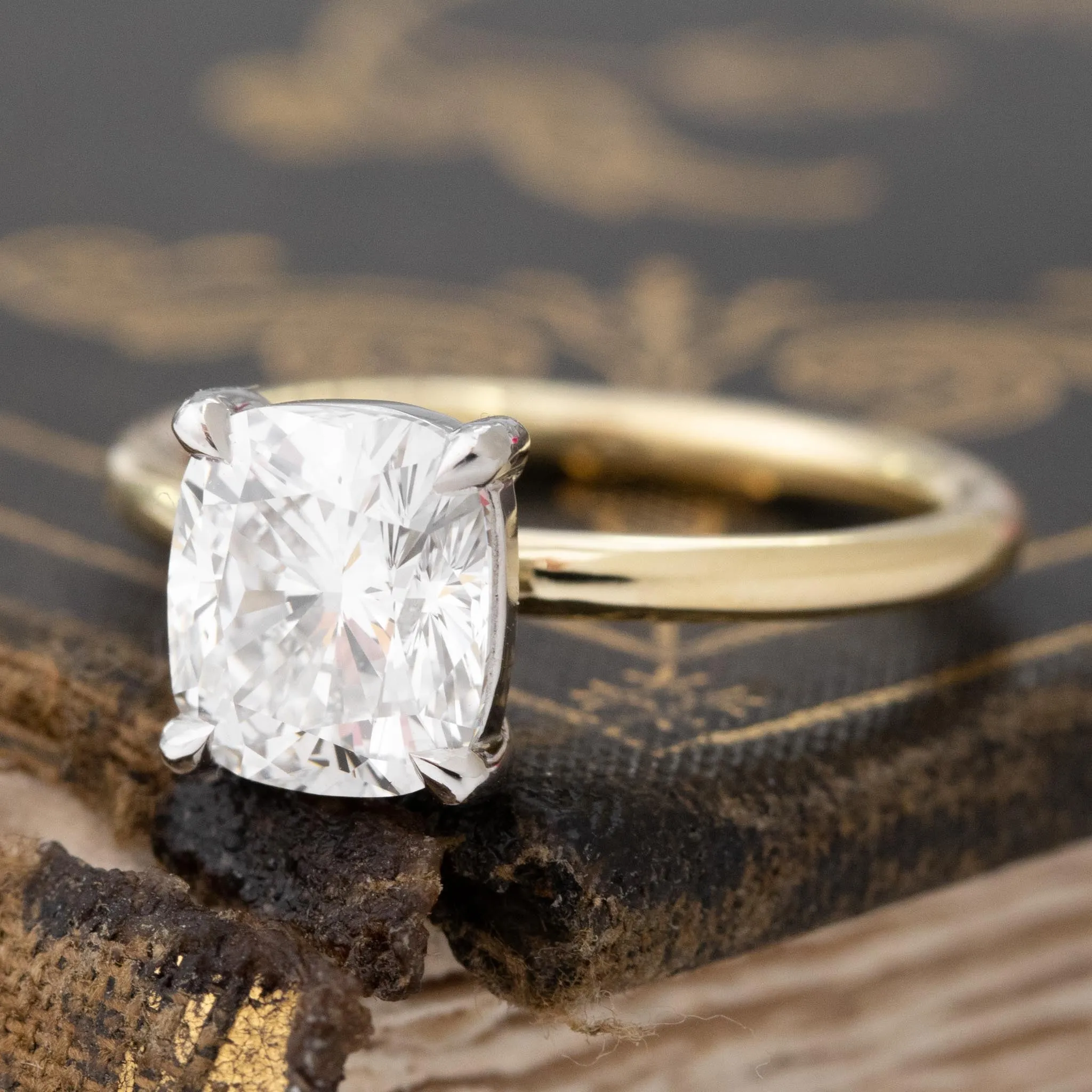 2.01ct Elongated Cushion Cut Diamond Solitaire, GIA G VVS2