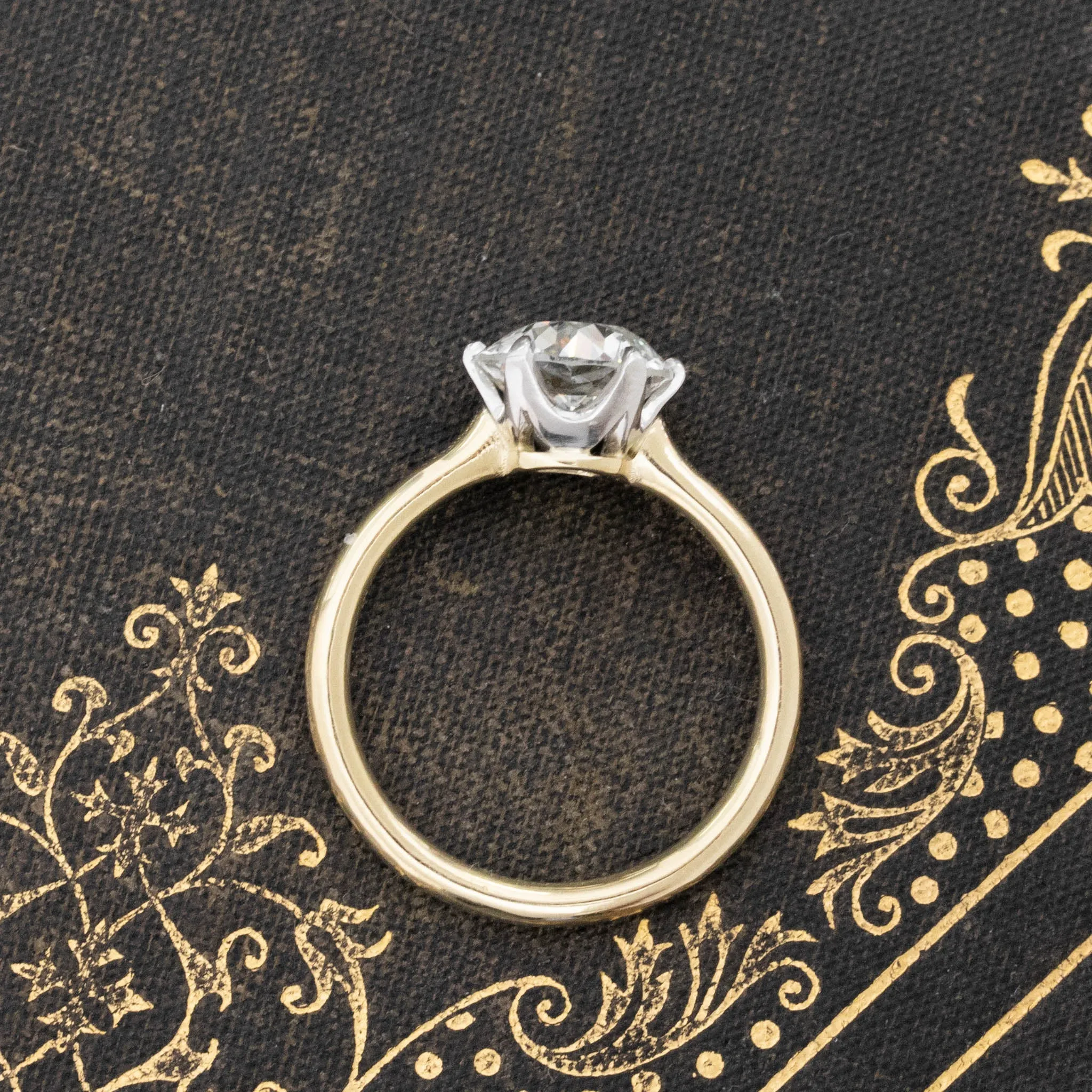 2.09ct Old European Cut Diamond Solitaire, GIA L VS1