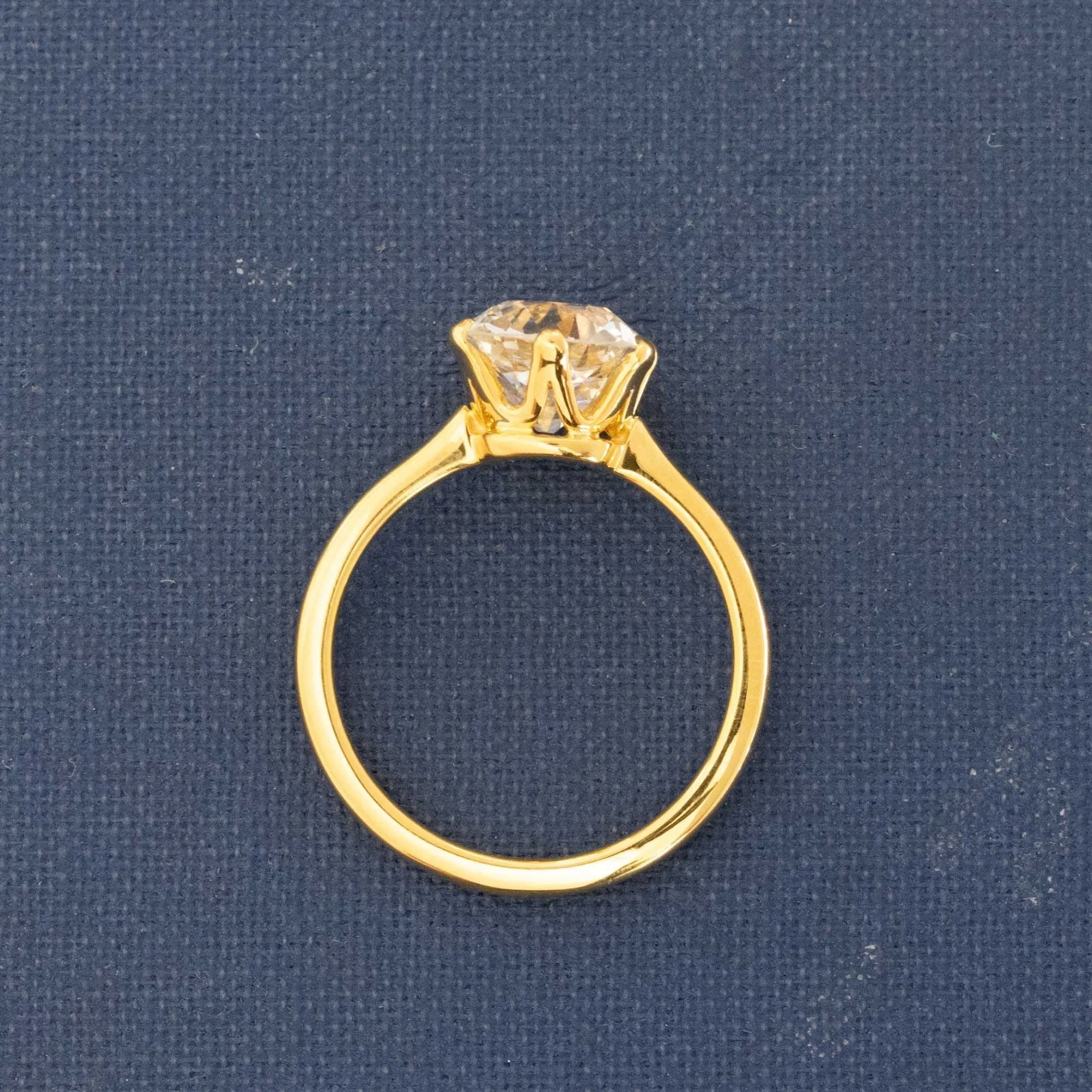 2.40ct Old Mine Cut Diamond Solitaire, GIA I VS2
