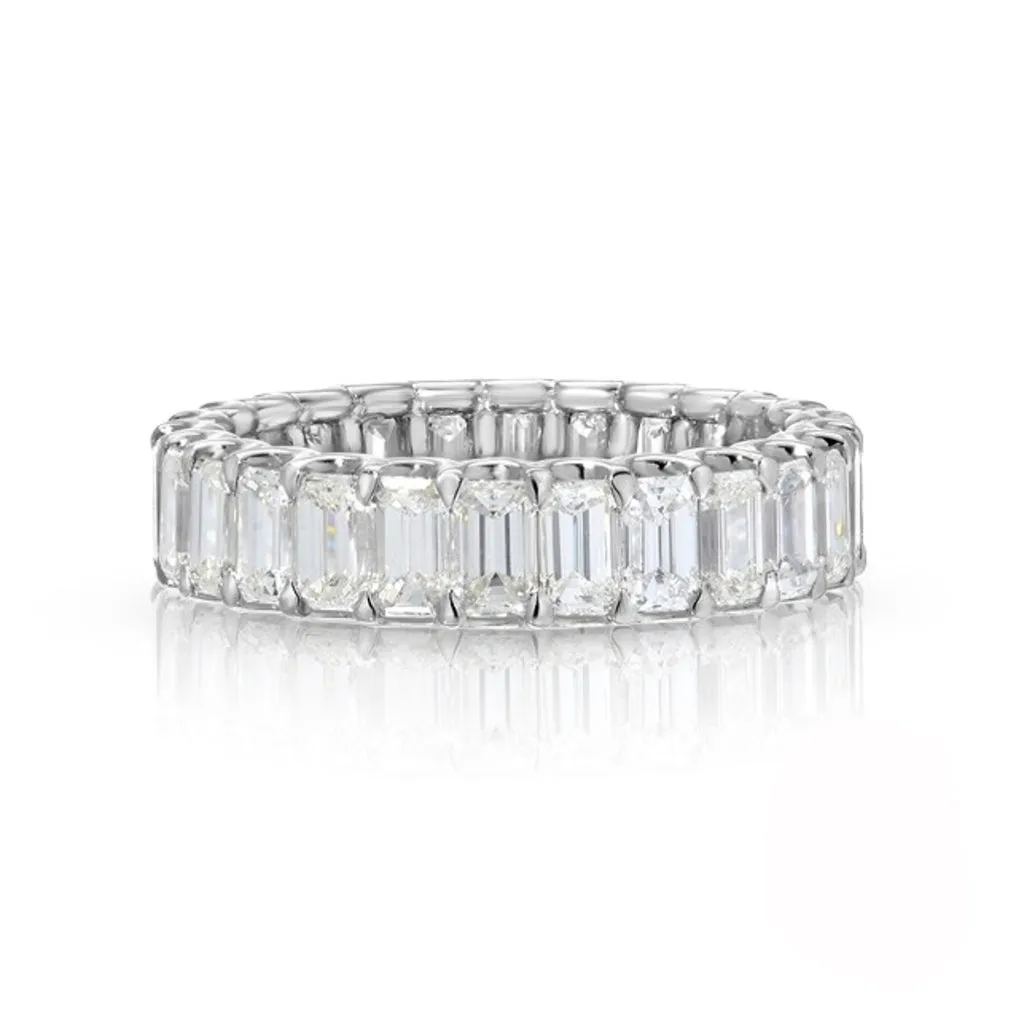 2.91 cttw. Emerald Cut Eternity Ring
