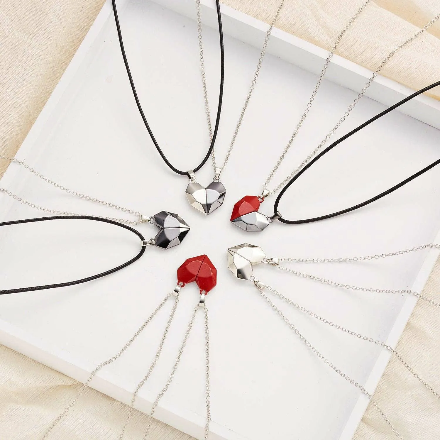 2Pcs Magnetic Necklace