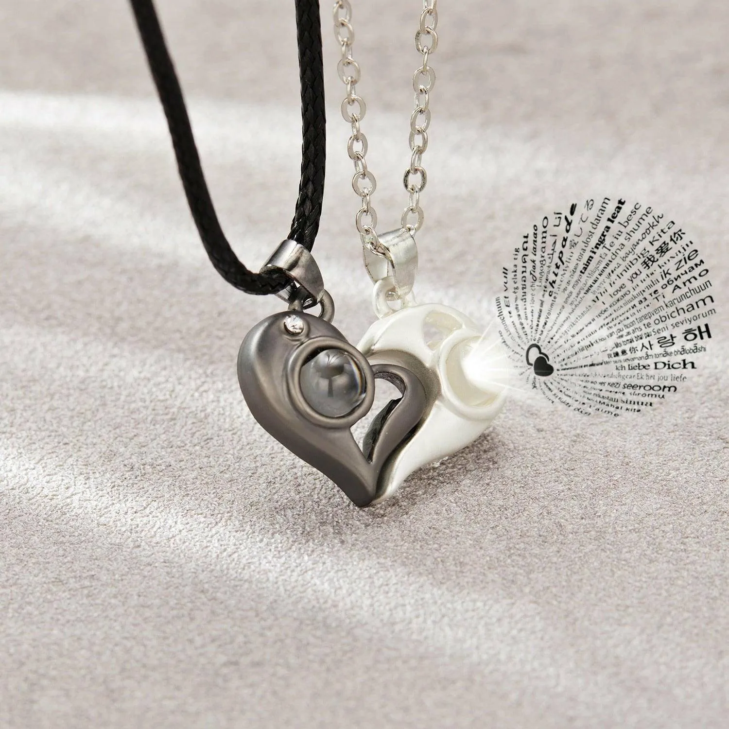 2Pcs Magnetic Necklace