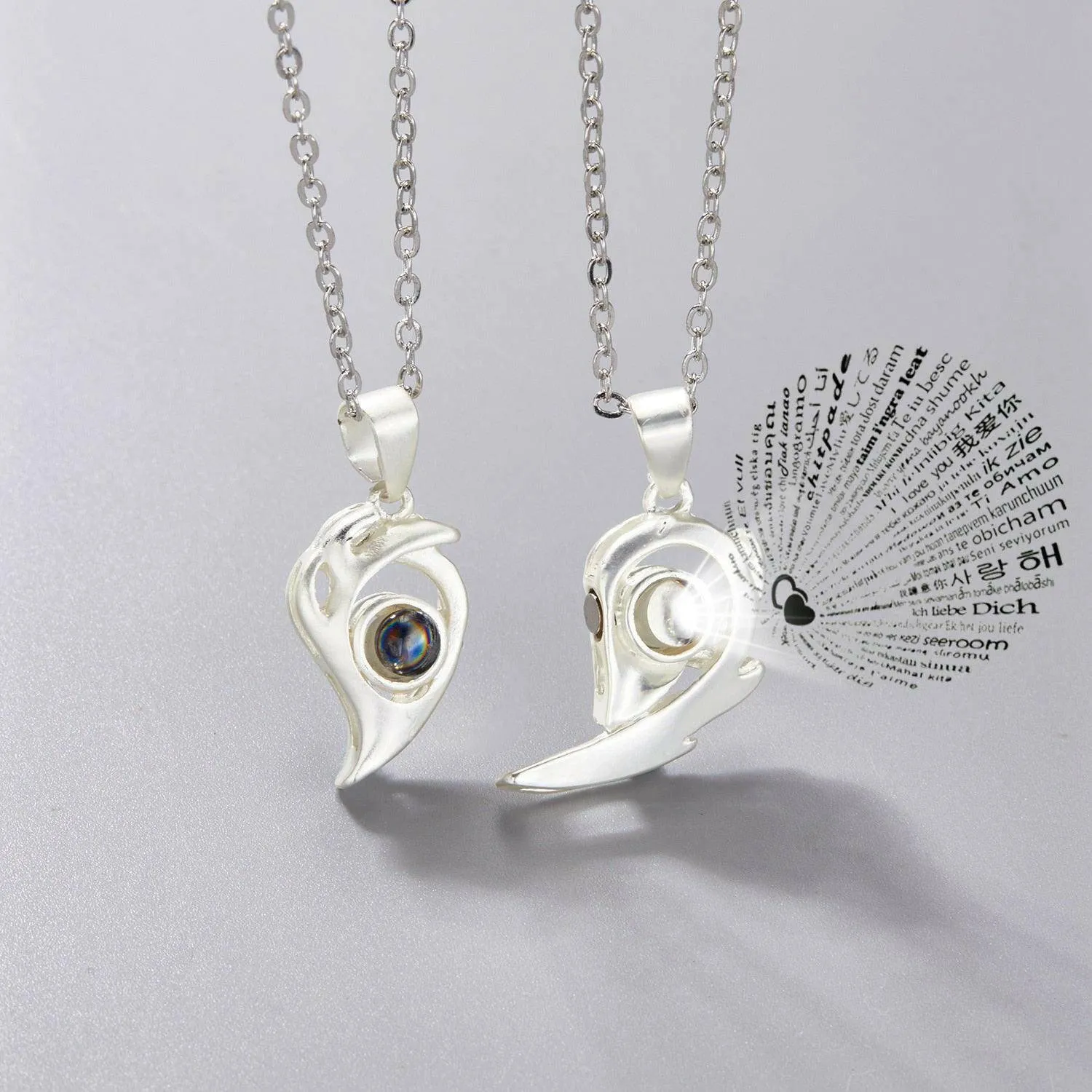 2Pcs Magnetic Necklace