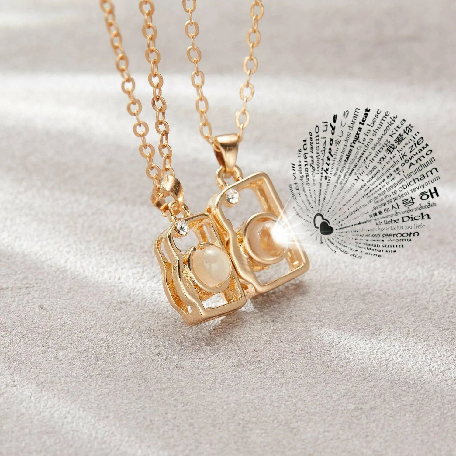 2Pcs Magnetic Necklace