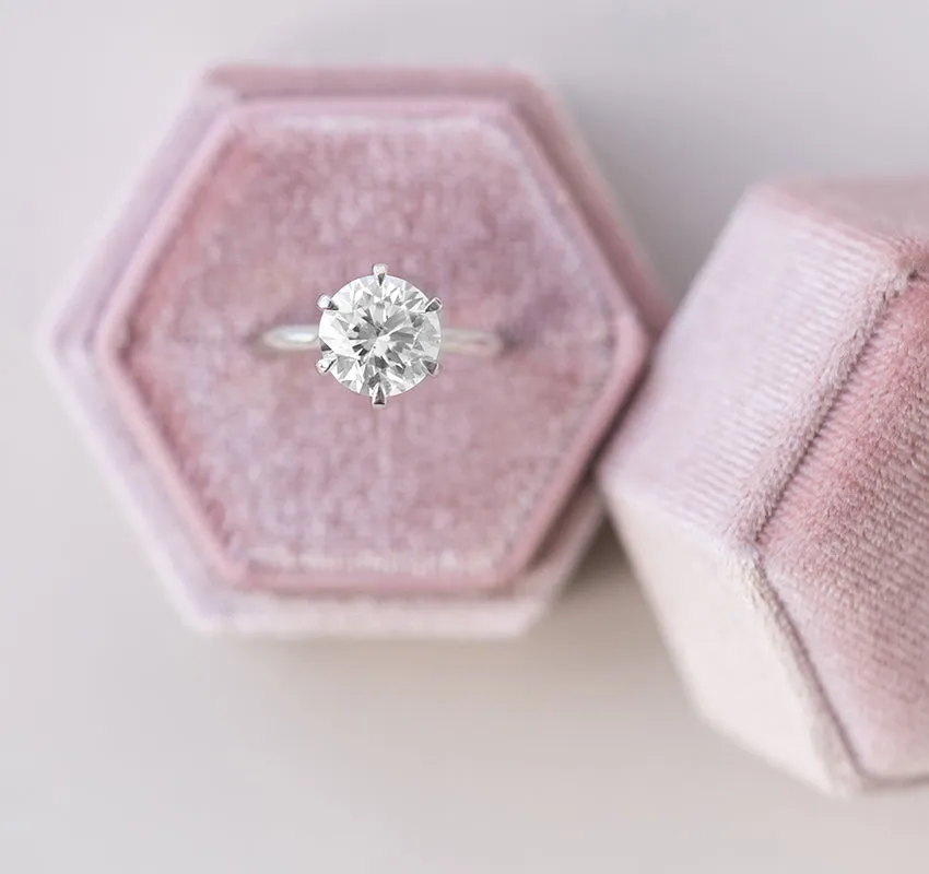 3.01 cttw. Platinum Six Prong Solitaire