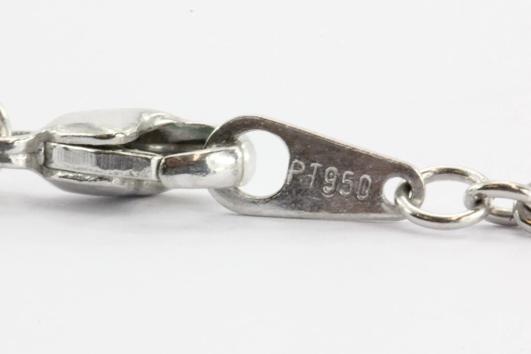30" Platinum 95% Classic Link Necklace