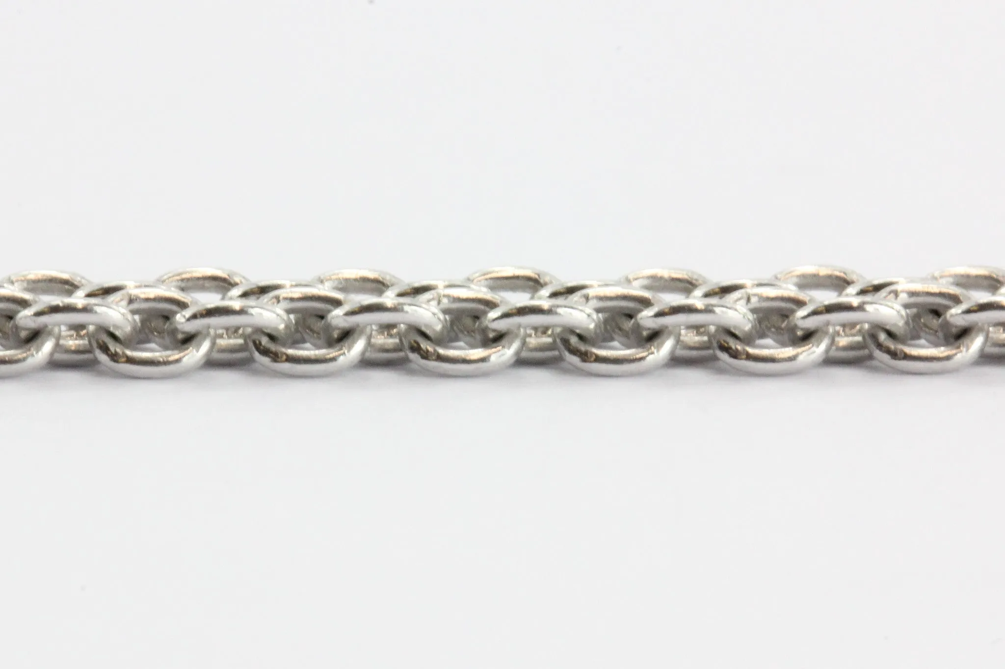 30" Platinum 95% Classic Link Necklace