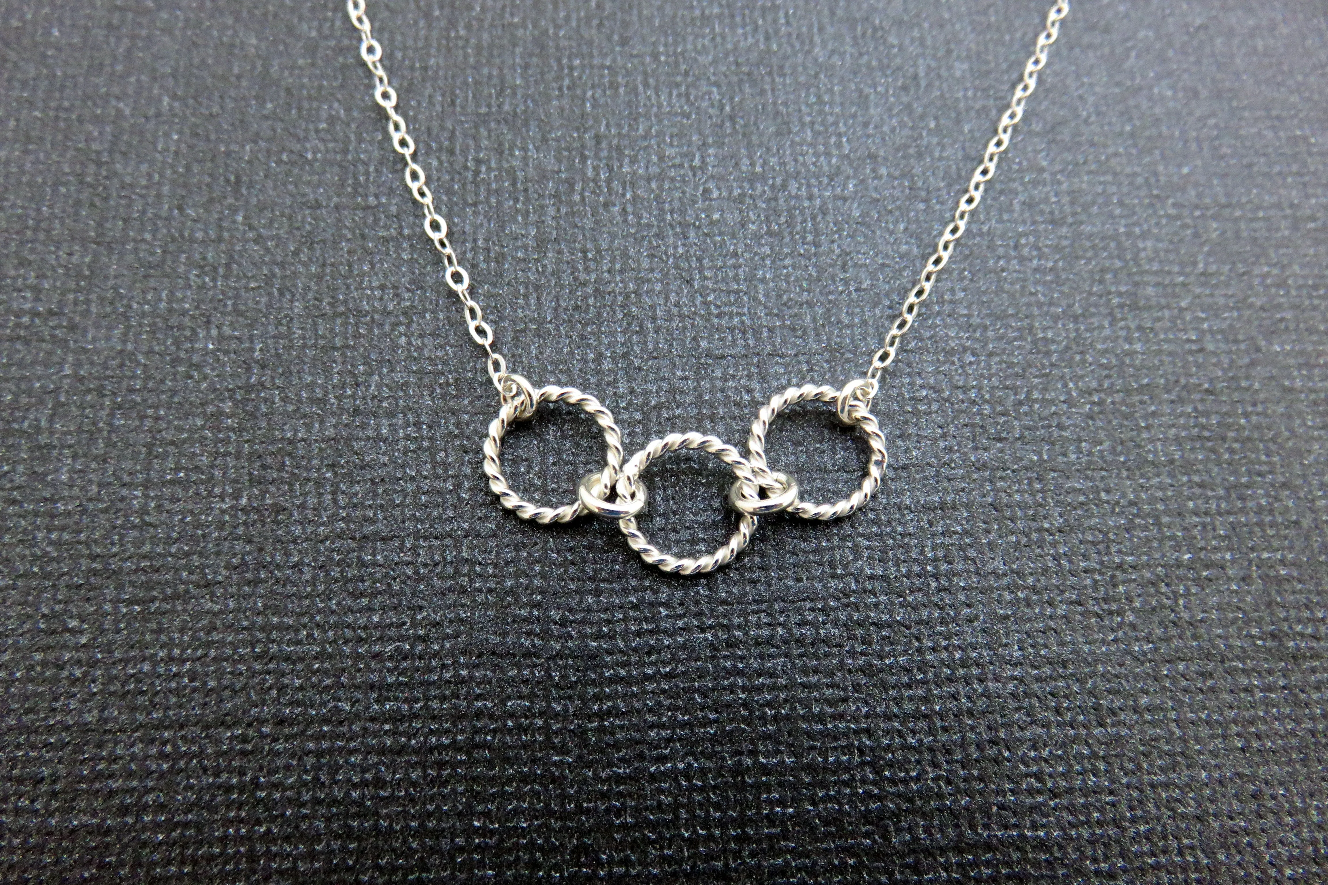 30th Birthday Gift | Three Rings Necklace | 30th Birthday Gift for Her