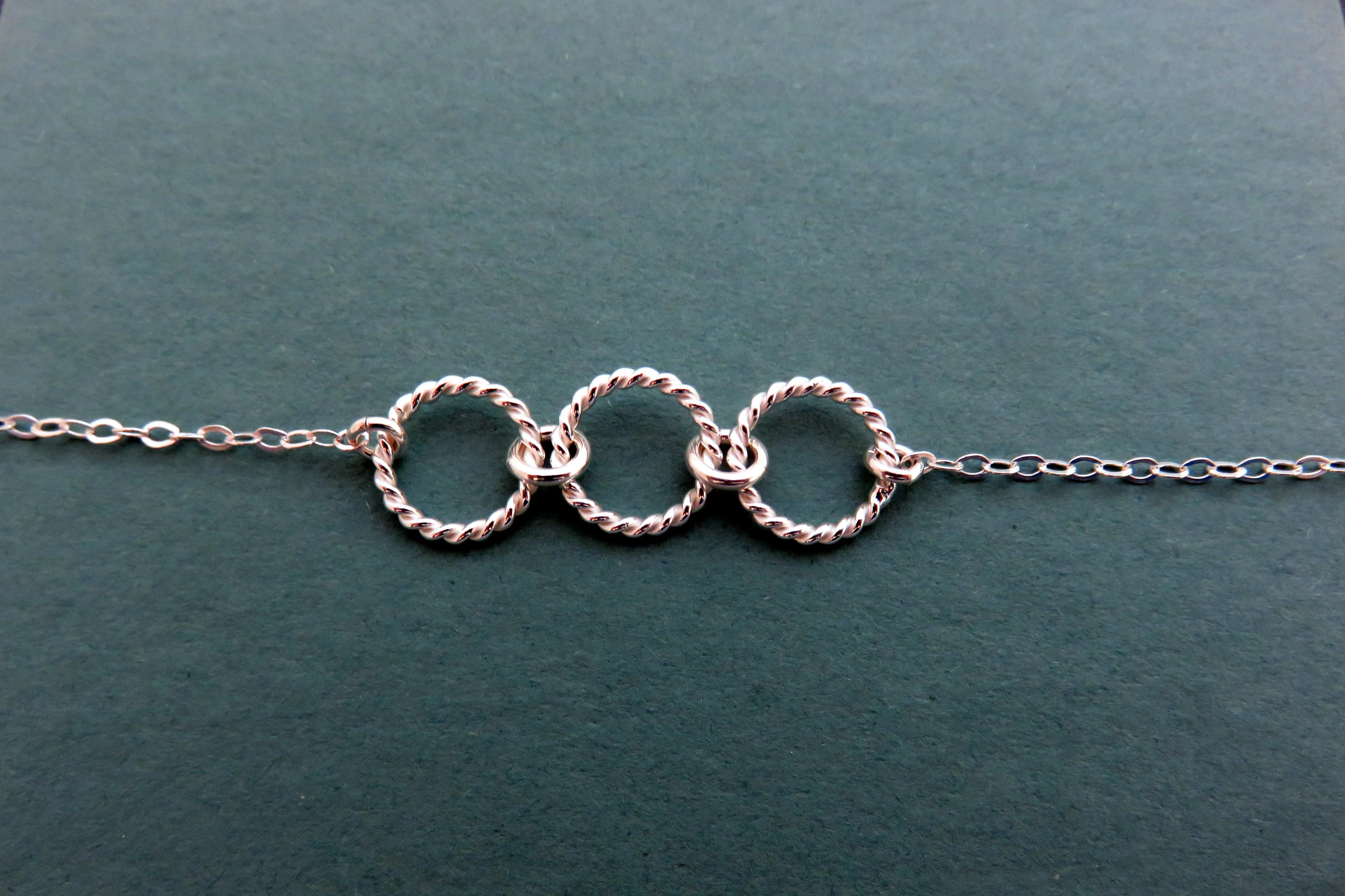 30th Birthday Gift | Three Rings Necklace | 30th Birthday Gift for Her