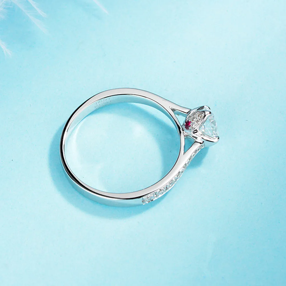 4 Prong Petal Lab-Grown Diamond Engagement Ring
