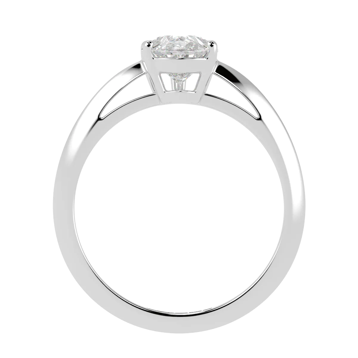 5-Claw Pear Solitaire Engagement Ring