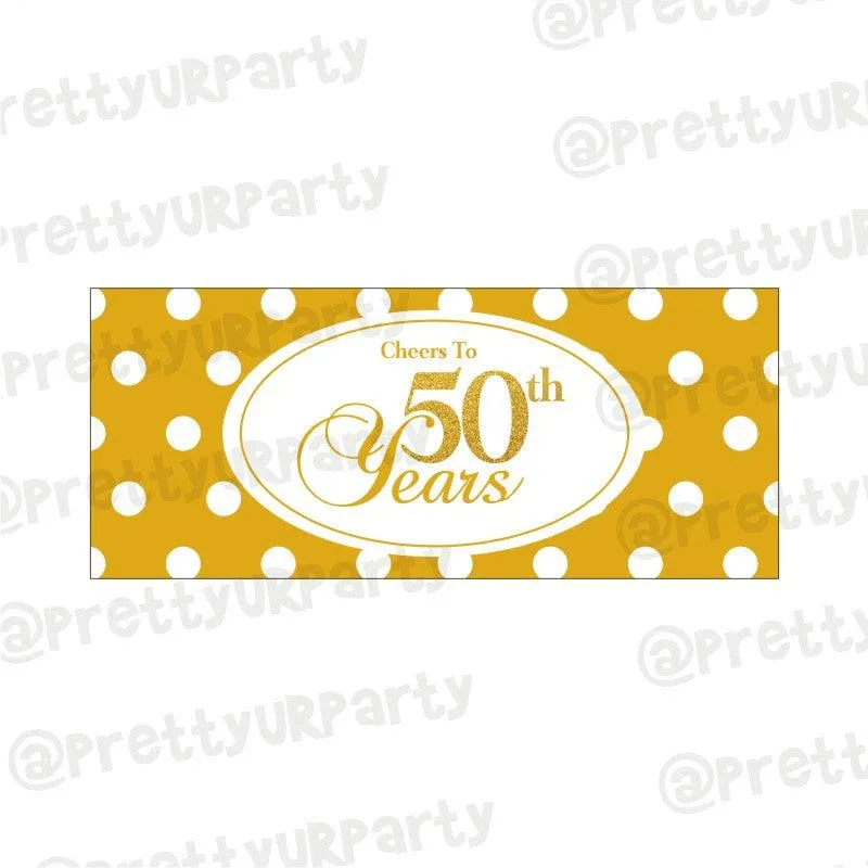 50th Anniversary Theme Napkin Rings