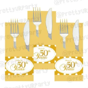 50th Anniversary Theme Napkin Rings