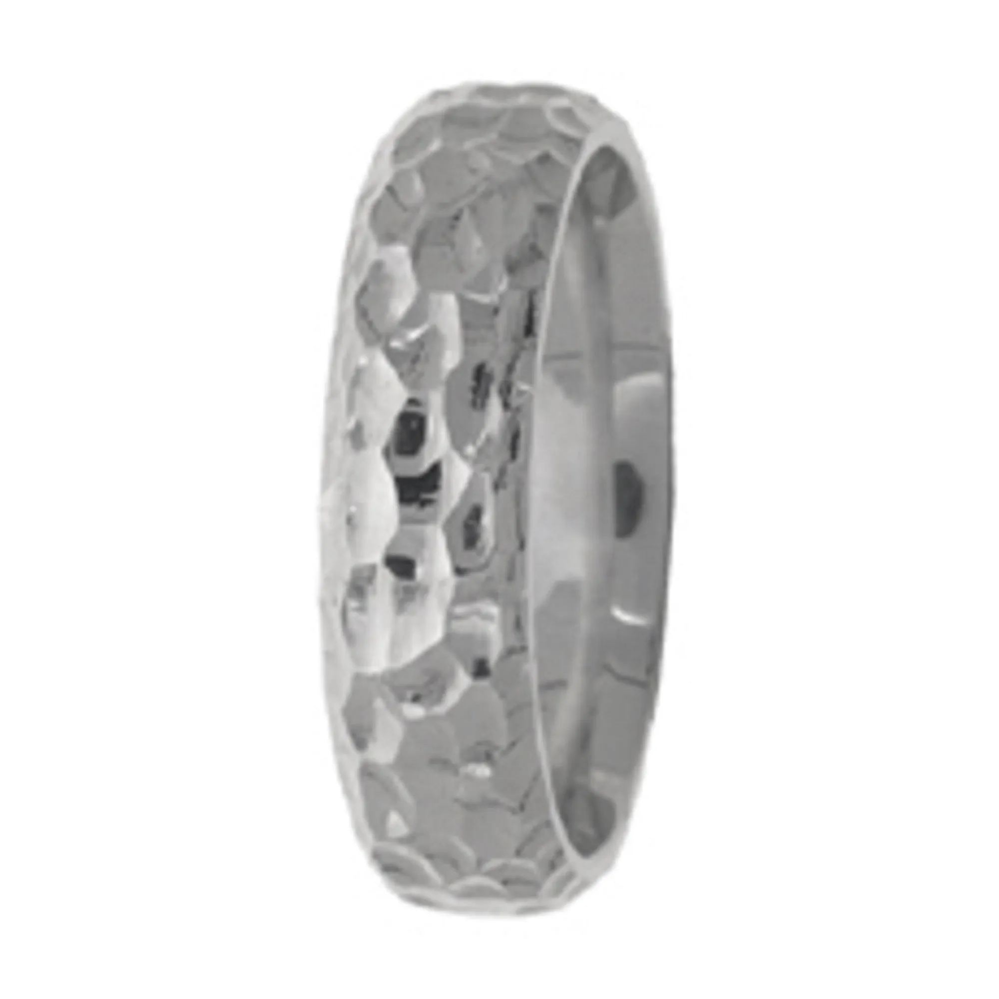5MM Hammered Finish Design Ring Bands