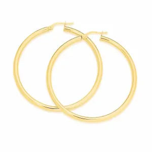 9ct Yellow Gold Hoop Earrings
