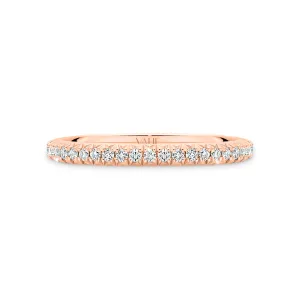 ADRIANA | French Pavé Diamond Ring in Rose Gold (0.42ct tw.)