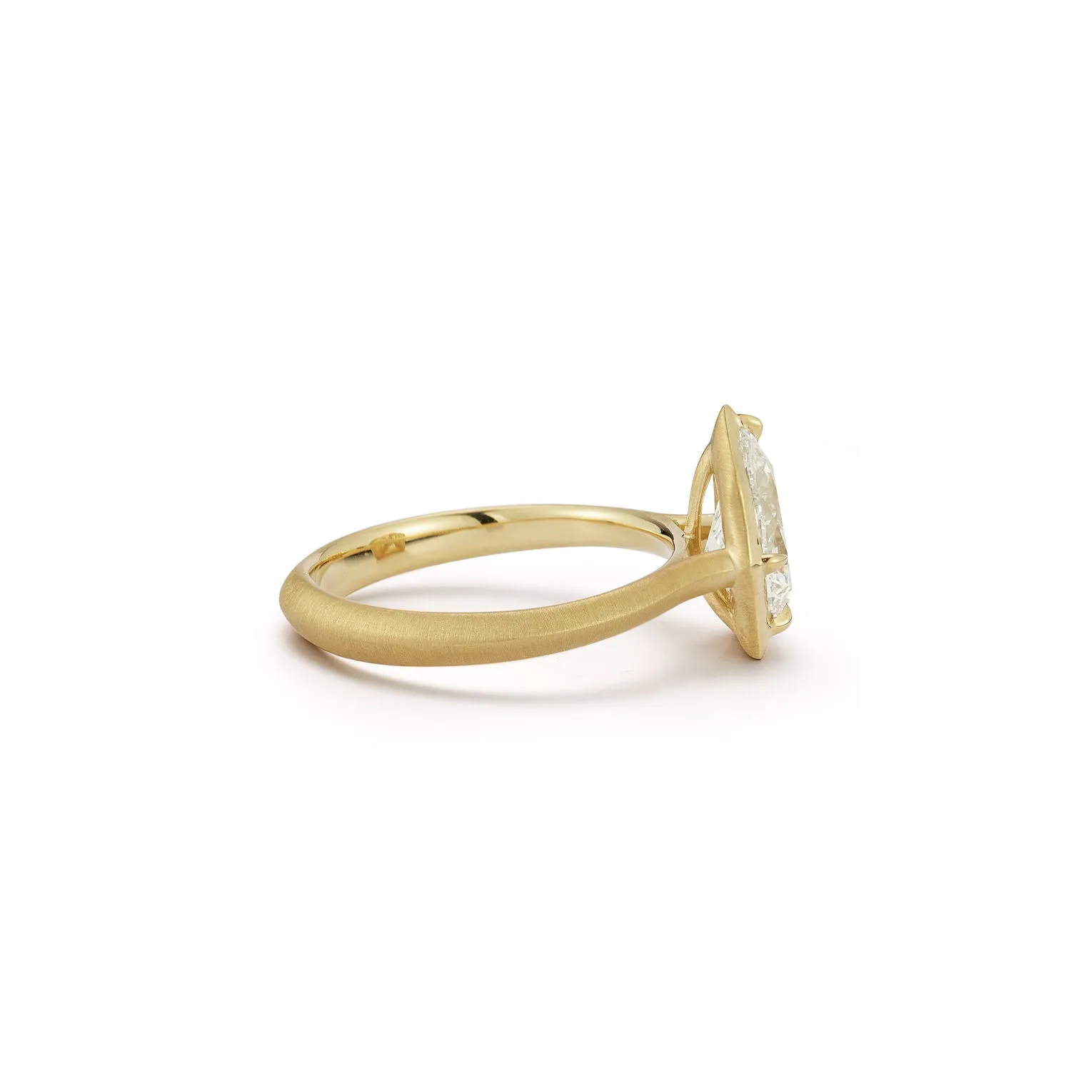 Alchemy Pear Solitaire Ring (1.50tcw)