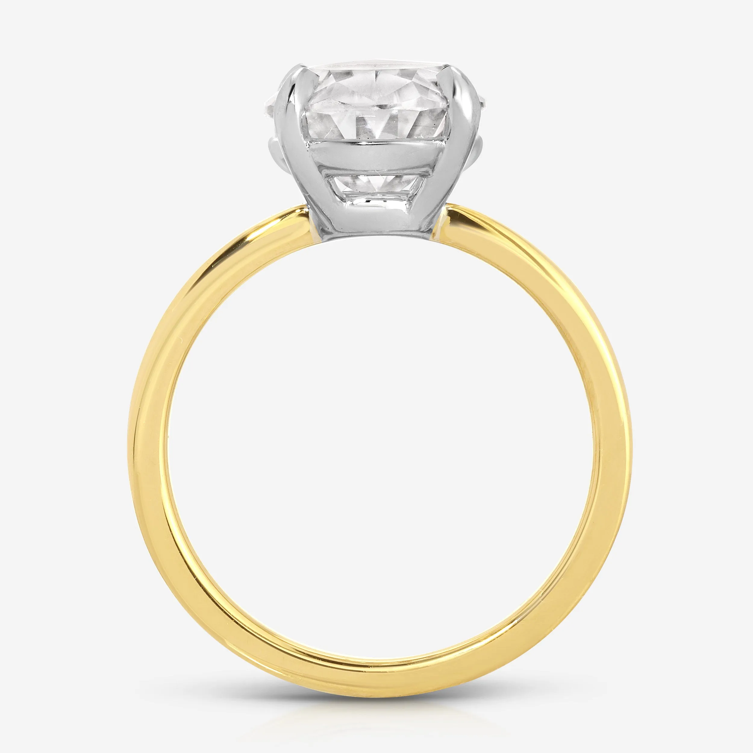 Amanda/Cass (4.2ct) Oval Moissanite Engagement Ring