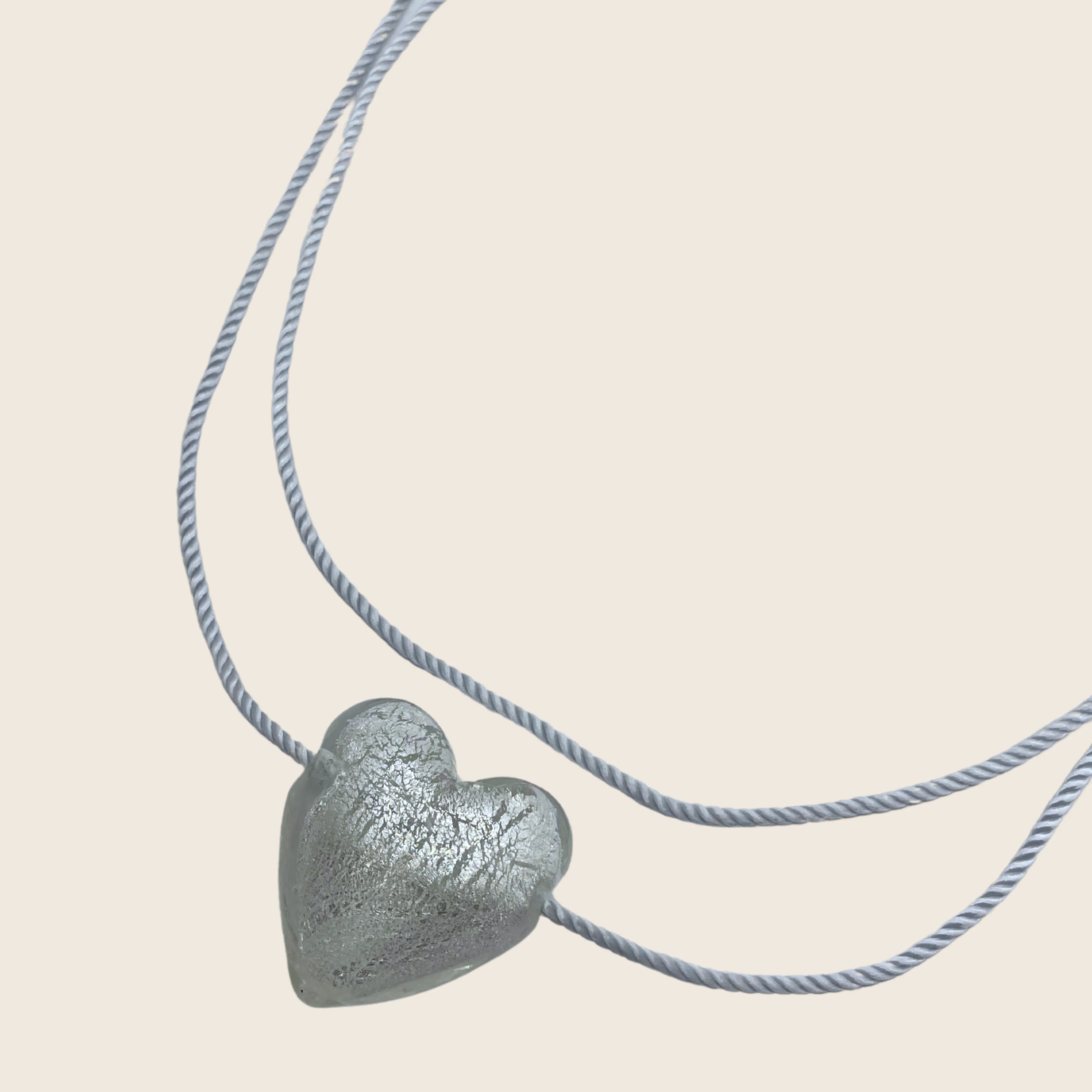 Amora Glass Heart Necklace