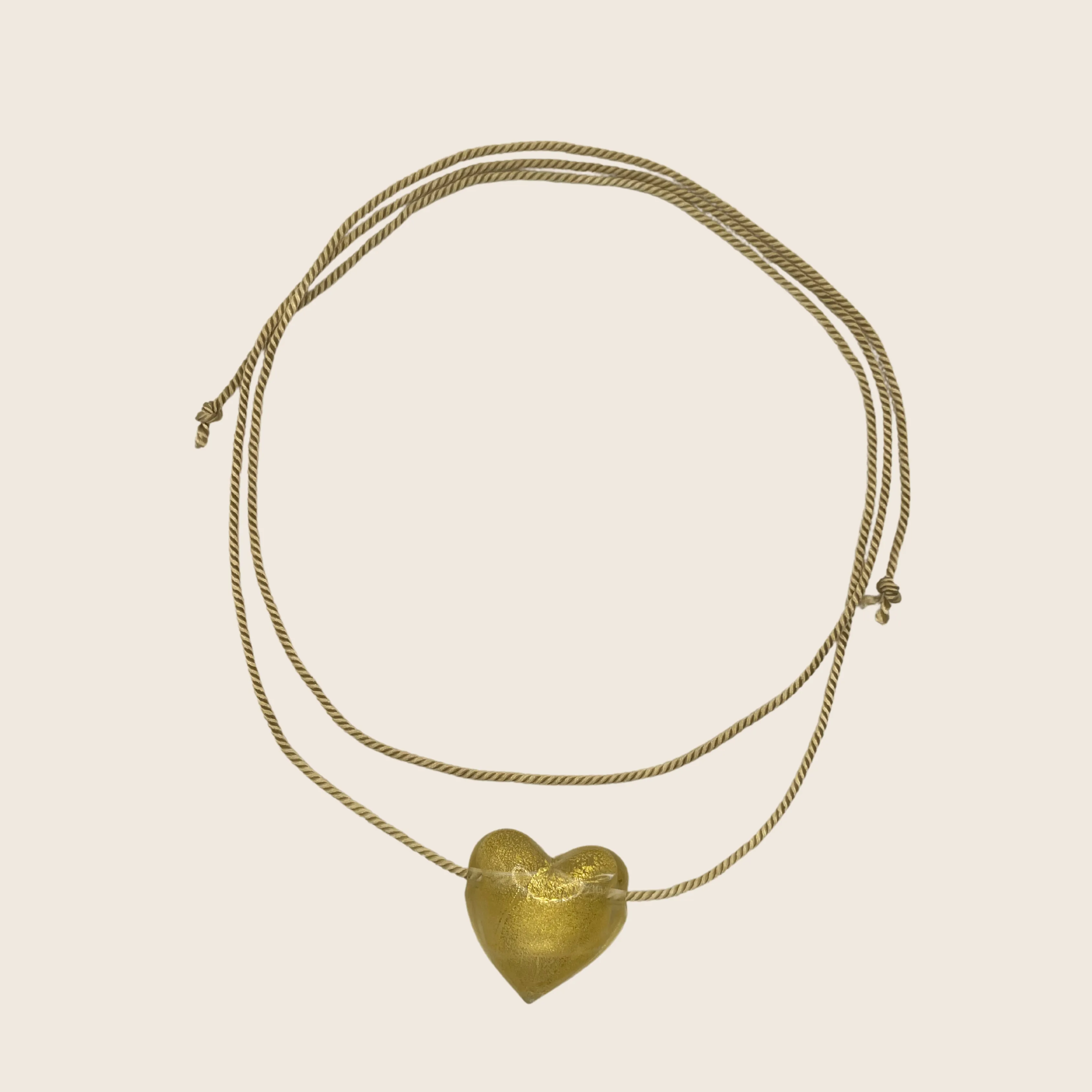 Amora Glass Heart Necklace