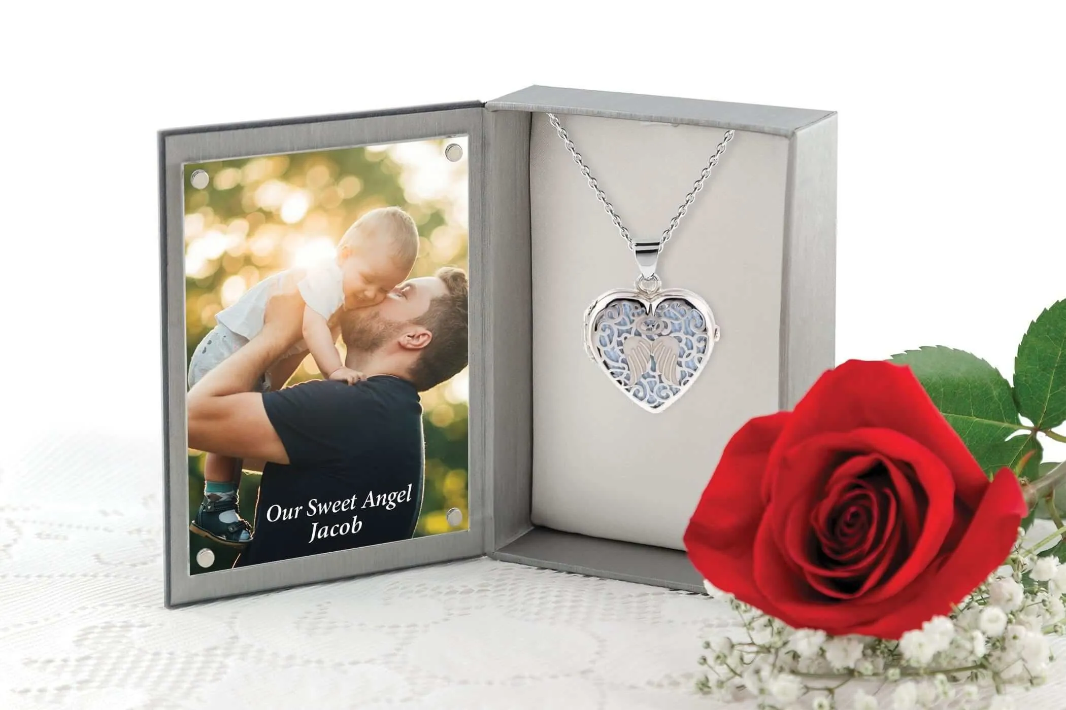 Angel Heart Locket Urn