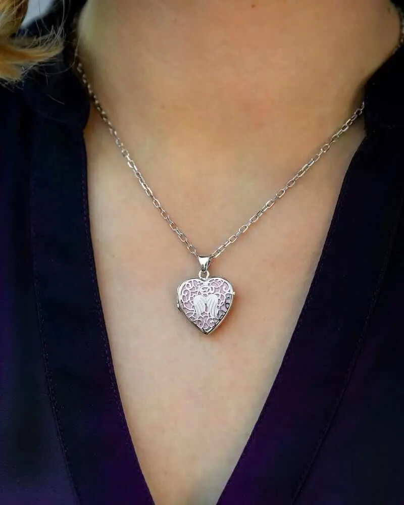 Angel Heart Locket Urn