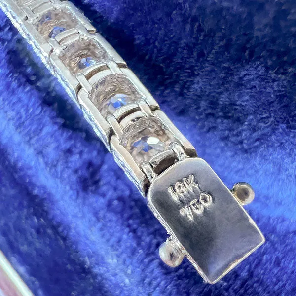 Art Deco Diamond Line Tennis Bracelet