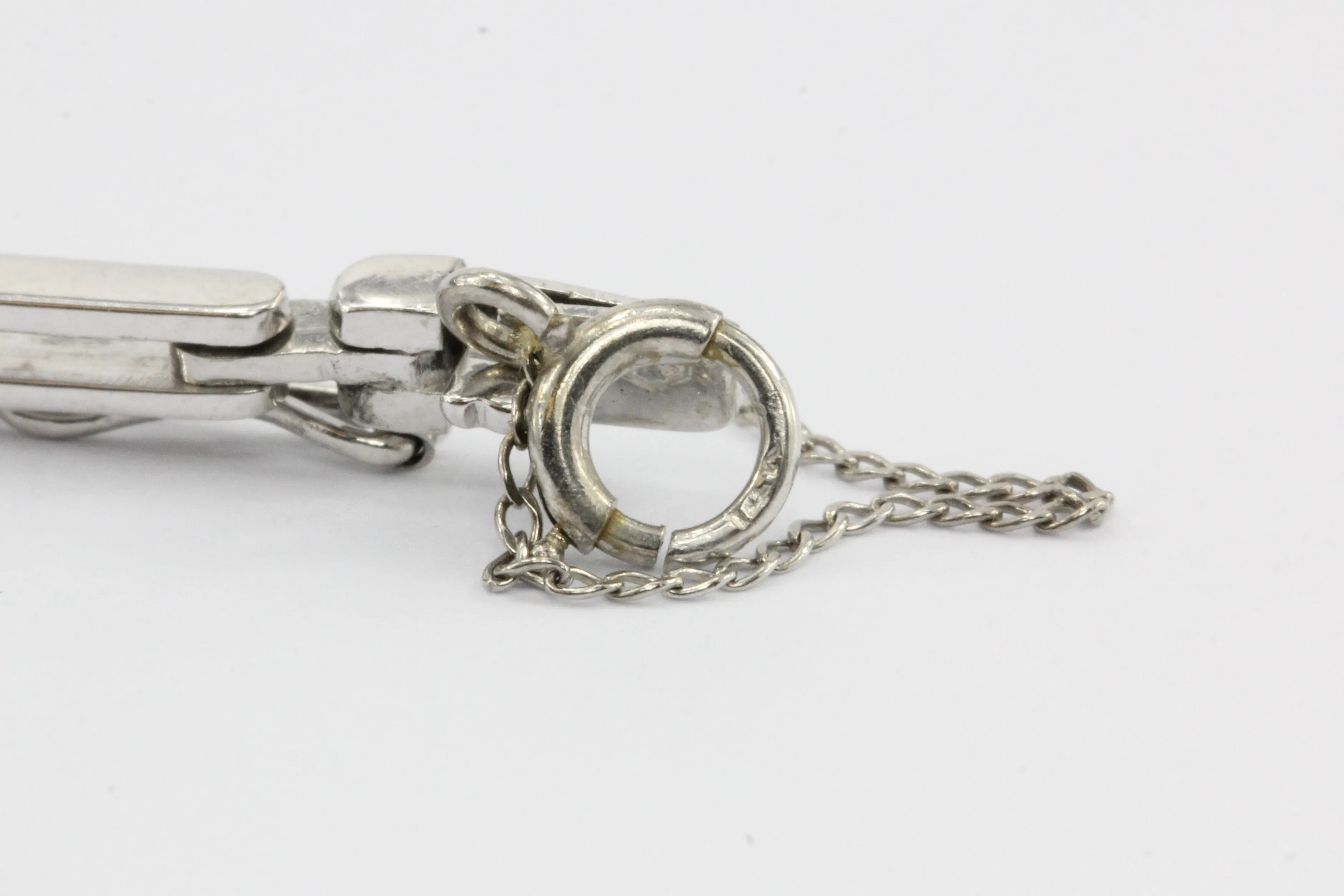 Art Deco Platinum Diamond Onyx Conversion Bracelet c.1930's