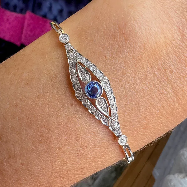 Art Deco Sapphire & Diamond Bracelet