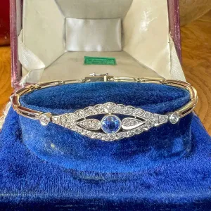 Art Deco Sapphire & Diamond Bracelet
