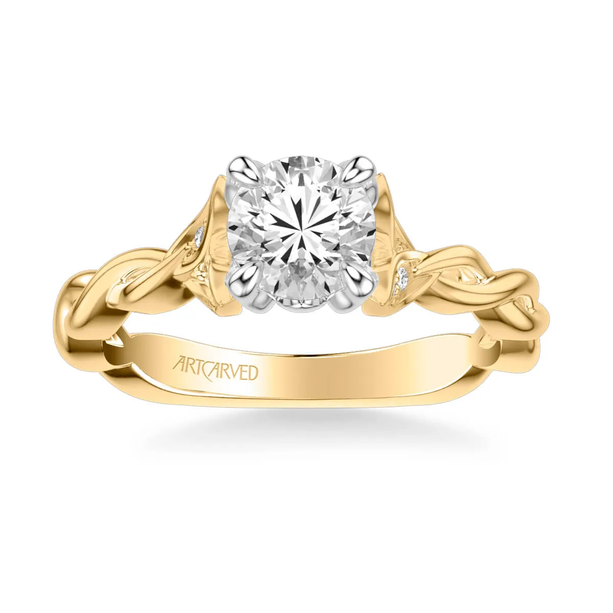 Artcarved "Cherie" Diamond Twist Engagement Ring